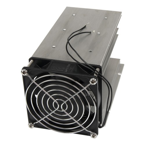 FHSI02F-150 150*100*95mm three phase solid state relay heat sink SSR radiator with 110VAC oil-retaining bearing fan and protective cover