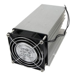 FHSI02F-180 180*100*95mm three phase solid state relay heat sink SSR radiator with 220VAC oil-retaining bearing fan and protective cover