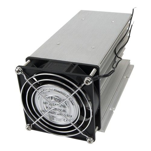 FHSI02F-180 180*100*95mm three phase solid state relay heat sink SSR radiator with 220VAC ball bearing fan and protective cover