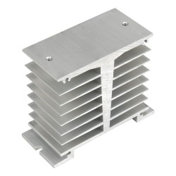 FHSI05-50W white 50*115*95 mm industrial grade SSR solid state relay aluminum heat sink radiator (Can install 1pc industrial SSR)