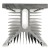 FHSY02 white 300x141x135mm MTC IGBT heat sink radiator