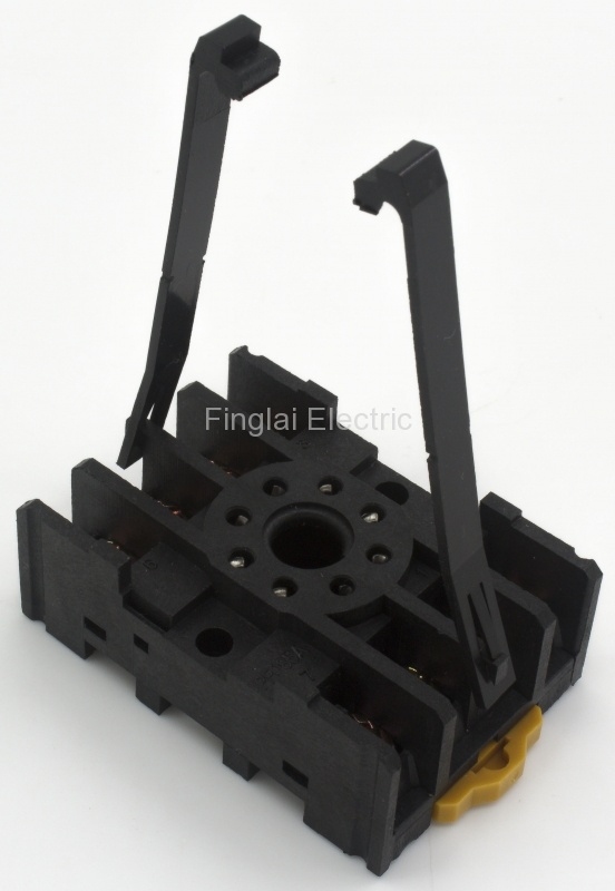 PF085A Relay Socket 300V 7A 8 Pins Screw Terminal Power Relay Base Holder Socket Rail Mounted Relay Socket Terminal for JQX-10F/2Z JSZ3 JTX-2C Time Relay 