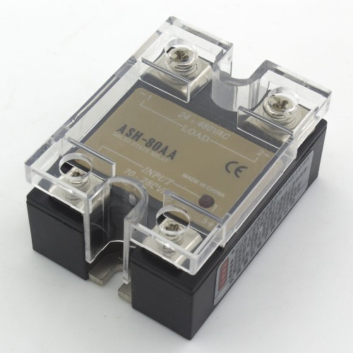 ASH-80AA single phase AC to AC 80A 480VAC solid state relay 80AA SSR
