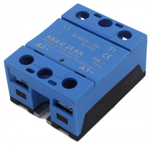ASH-C-25AA single phase AC to AC 25A 480VAC solid state relay