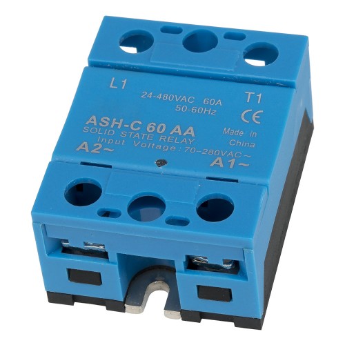 ASH-C-60AA single phase AC to AC 60A 480VAC solid state relay