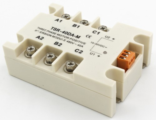 TSR-40DA-M three phase DC to AC 40A 24-480VAC three phase motor positive inversion solid state relay module