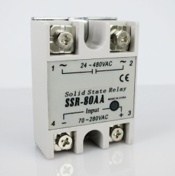 SSR-80AA single phase AC to AC 80A 480V solid state relay 80AA SSR
