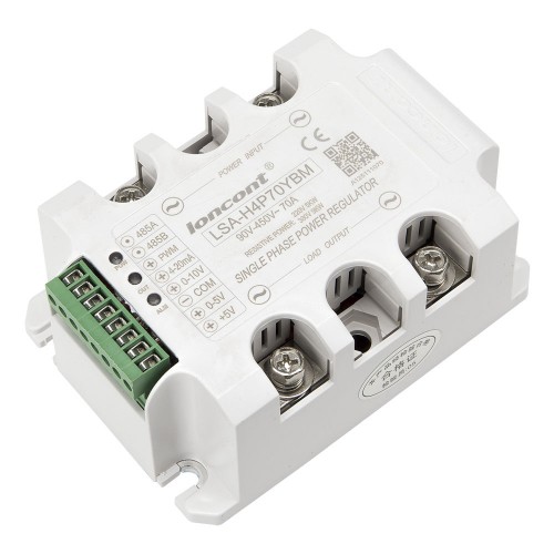 LSA-H4P70YBM single phase AC 70A 90-450V closed loop negative feedback RS485 modbus interface solid state voltage regulator / power regulator module
