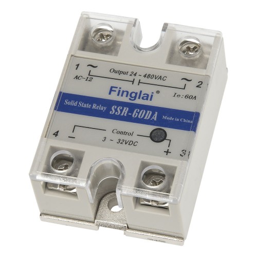 SSR-60DA single phase DC to AC 60A 480V solid state relay 60DA SSR