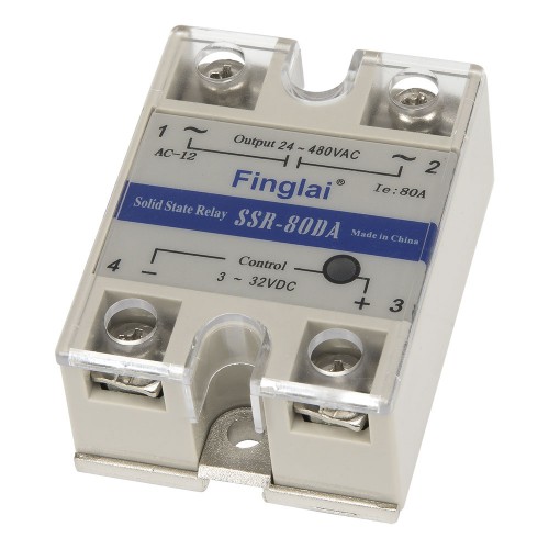 SSR-80DA single phase DC to AC 80A 480V solid state relay 80DA SSR