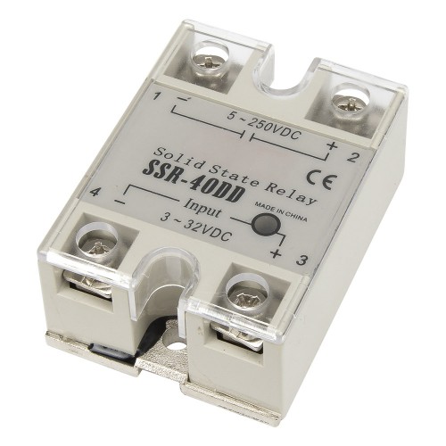 SSR-40DD single phase DC to DC 40A 5-250VDC solid state relay 40DD SSR