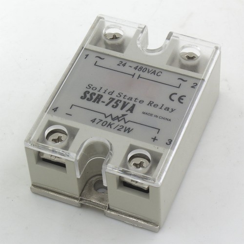 SSR-75VA single phase resistance to AC 75A 24-480V solid state voltage regulator 75VA SSR