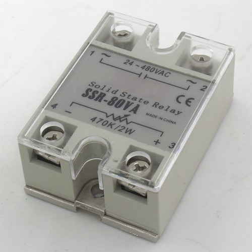 SSR-80VA single phase resistance to AC 80A 24-480V solid state voltage regulator 80VA SSR