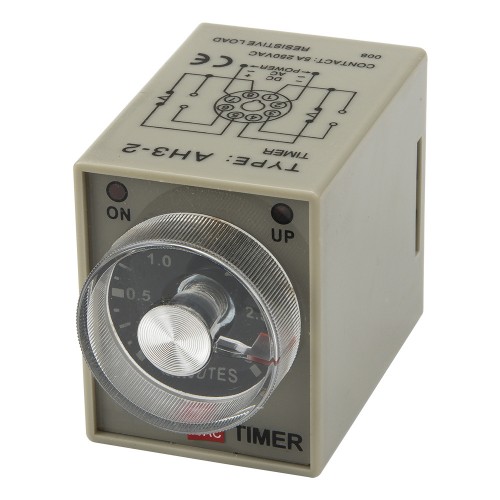 AH3-2 AC 110V 3min on delay DPDT time relay