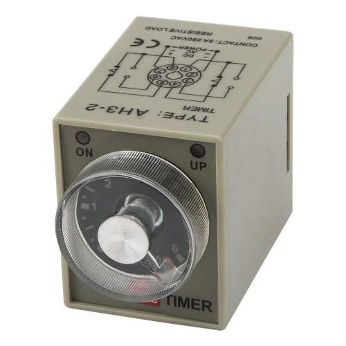 AH3-2 AC 110V 6s on delay DPDT time relay