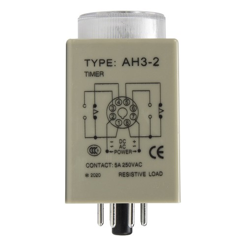 AH3-2 AC 380V 1s on delay DPDT time relay