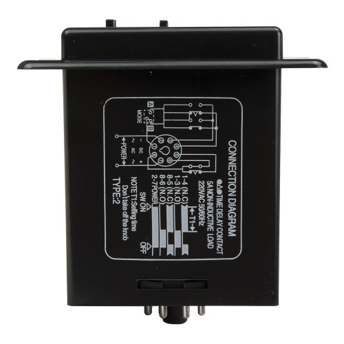 ASY-2D AC 220V 9.9min on delay DPDT black case digital time relay