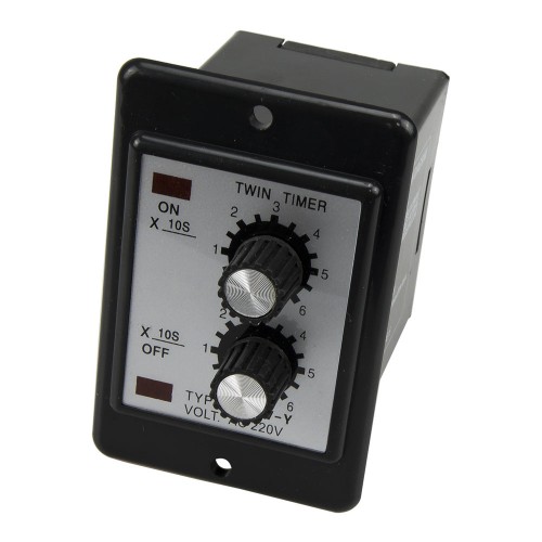 ATDV-Y AC 220V 60s on 60s off range repeat cycle SPDT time relay twin timer