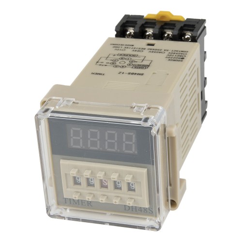 DH48S-1Z high quality AC 220V on delay SPDT time relay with socket base