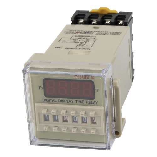 DH48S-S-2Z AC/DC 12V high quality repeat cycle DPDT time relay with socket base