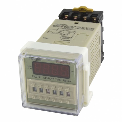 DH48S-S AC/DC 12V repeat cycle SPDT time relay with socket base