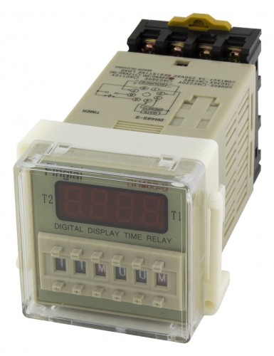 DH48S-S AC/DC 24V repeat cycle SPDT time relay with socket base