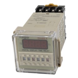 DH48S-S AC DC 24-240V repeat cycle SPDT time relay with socket base