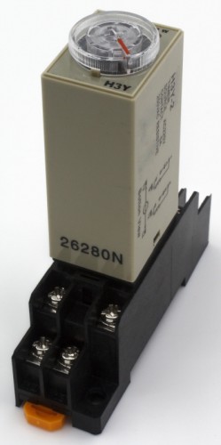 H3Y-2 AC 220V 30s on delay DPDT time relay timer with socket base