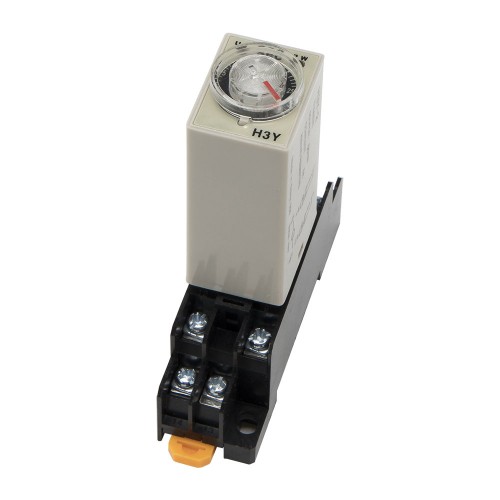 H3Y-2 AC 220V 30s on delay DPDT time relay timer with socket base