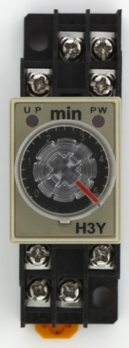 H3Y-2 AC 220V 5min on delay DPDT time relay timer with socket base