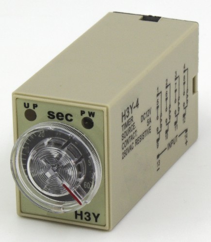 H3Y-4 DC 12V 60s on delay 4PDT time relay timer