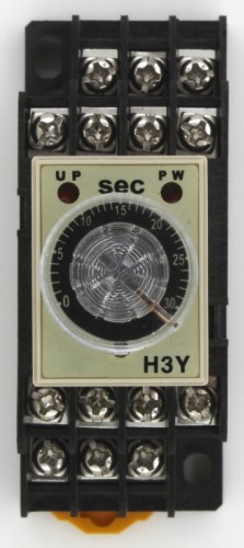 H3Y-4 AC 220V 30s on delay 4PDT time relay timer with socket base