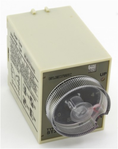 ST3PA-A AC 380V 0.5s/5s/30s/3min on delay time DPDT time relay