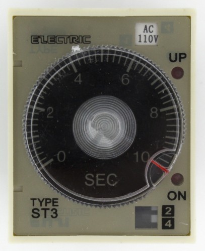 ST3PA-D AC 110V 10s/100s/10min/60min on delay time DPDT time relay