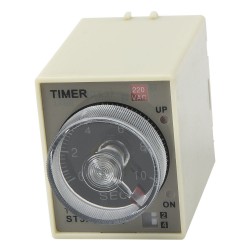 ST3PA-D AC 220V 10s/100s/10min/60min on delay time DPDT time relay