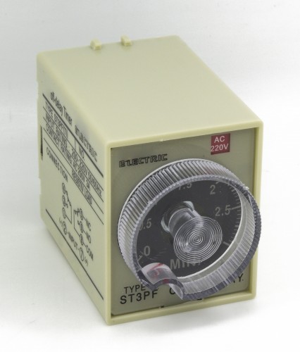 ST3PF AC 220V 3min power off delay timer DPDT time relay
