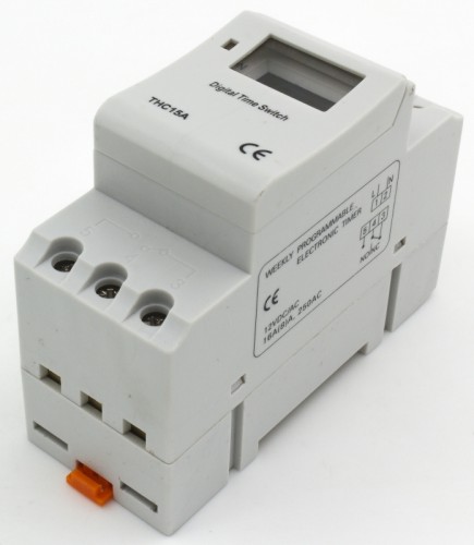 THC15A-12V time switch with 12VAC/DC supply voltage
