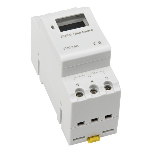 THC15A AC 220V 16A digital time switch weekly programmable electronic timer 220VAC