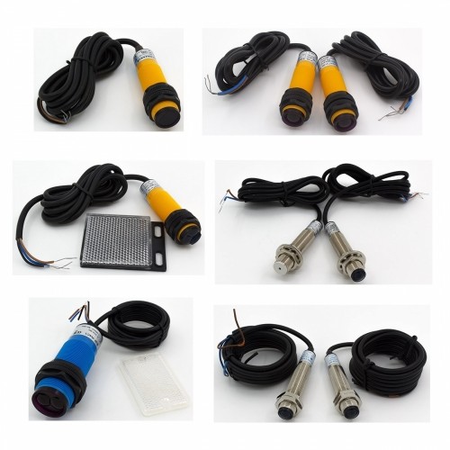 Cylinder amplifier photoelectric sensors