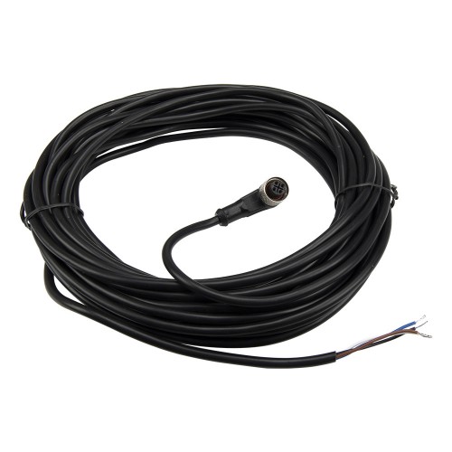 FSC12-FB-4 M12 4 pins bend female head 10m black PVC cable sensor connector