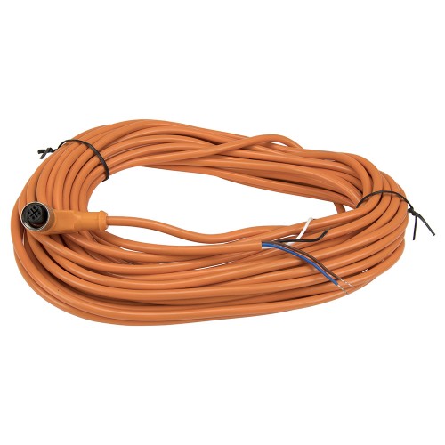 FSC12-FB-4 M12 4 pins bend female head 10m orange PVC cable sensor connector