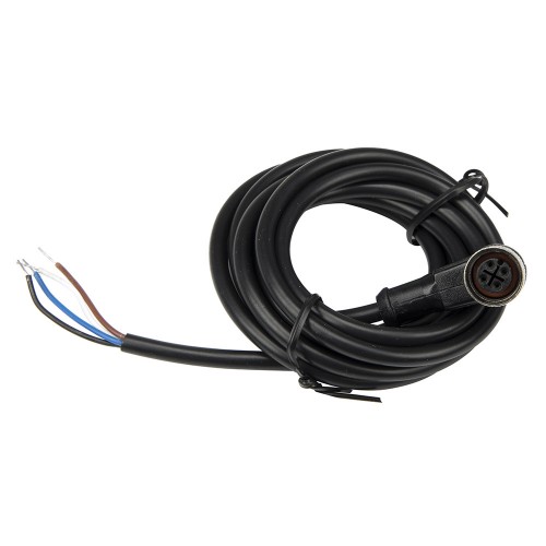 FSC12-FB-4 M12 4 pins bend female head 2m black PVC cable sensor connector