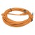 FSC12-FB-4 M12 4 pins bend female head 5m orange PVC cable sensor connector