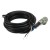 FSC12-FBLN-4 M12 4 pins bend female head 2m black PVC cable NPN sensor connector with LED indicator