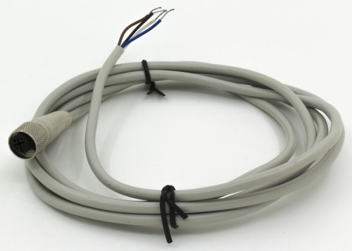FSC12-FS-4 M12 4 pins straight female head 2m gray PVC cable sensor connector