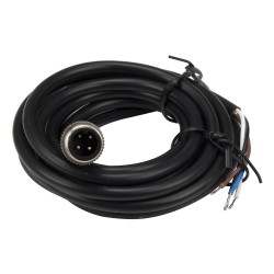 FSC12-MS-4 M12 4 pins straight male head 2m black PVC cable sensor connector