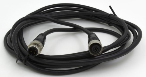 FSC1212-MS4-FS4 M12 4 pins male straight head + M12 4 pins female straight head 3m black PVC cable sensor connector