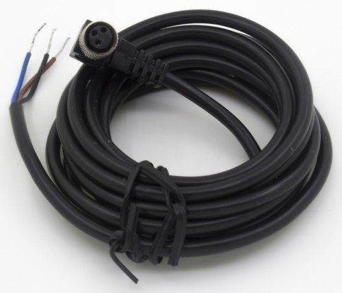 FSC8-FB-3 M8 3pins bend female head 2m black PVC cable sensor connector for M8 NPN PNP proximity switch sensor
