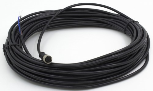 FSC8-FS-3 M8 3pins straight female head 10m black PVC cable sensor connector for M8 NPN PNP proximity switch sensor