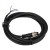 FSC8-MS-4 M8 4pins straight male head 2m black PVC cable sensor connector